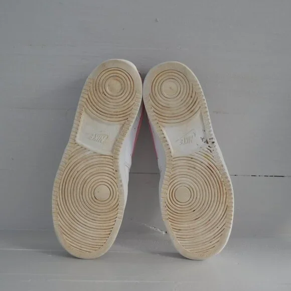 Nike Pink White Sneakers Women's 9 Court Vision Low Top Shoes CD5434-110 - Picture 7 of 10